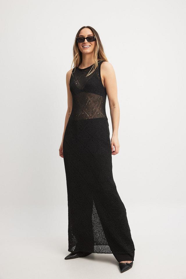 Crochet Knitted Maxi Dress Product Image