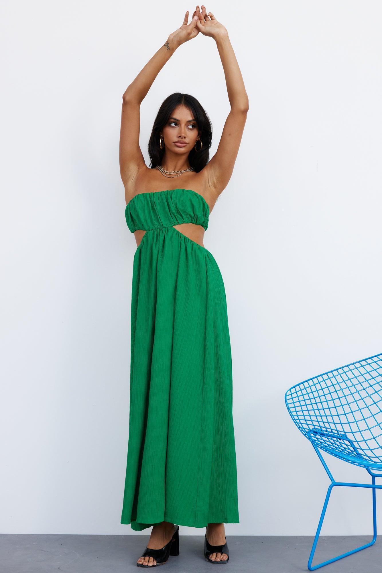 GORG Lover Midi Dress Green Product Image