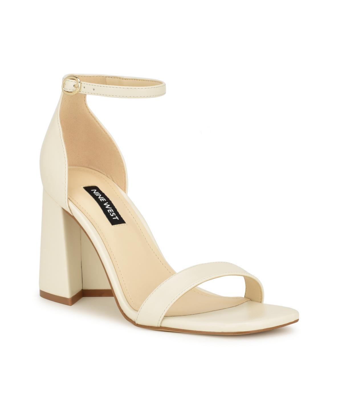 Nine West Womens Ilea Block Heel Square Toe Dress Sandals Product Image