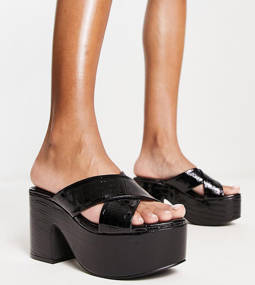 Daisy Street Exclusive platform heeled sandals Product Image