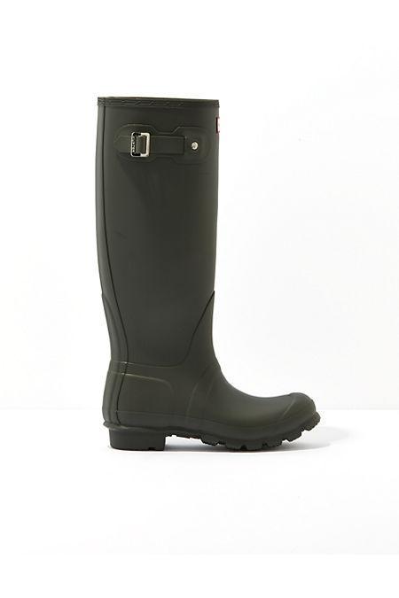 Hunter Original Tall Rain Boot Womens Olive 6 Product Image