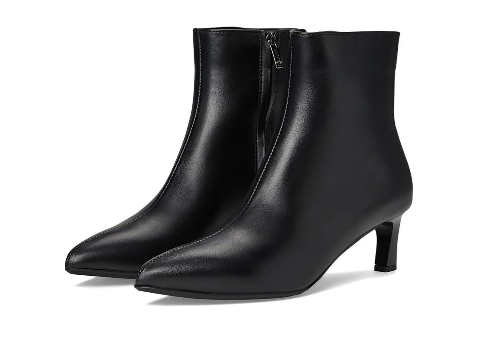 Womens Amely 50MM Leather Kitten-Heel Booties Product Image