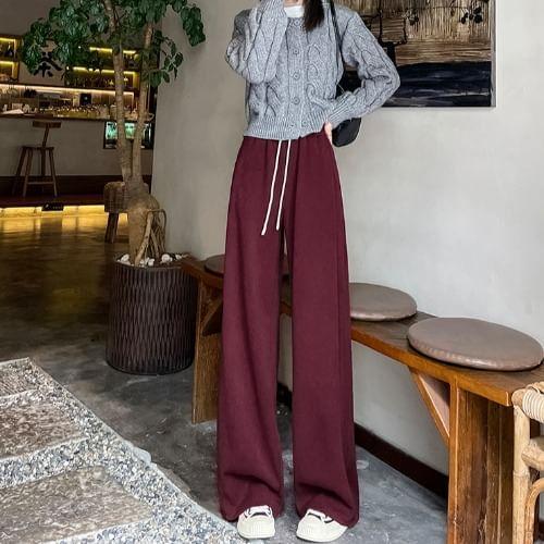 Mid Rise Plain Wide Leg Pants product image