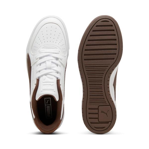 PUMA CA Pro Women's Sneakers in White/Espresso Brown Product Image