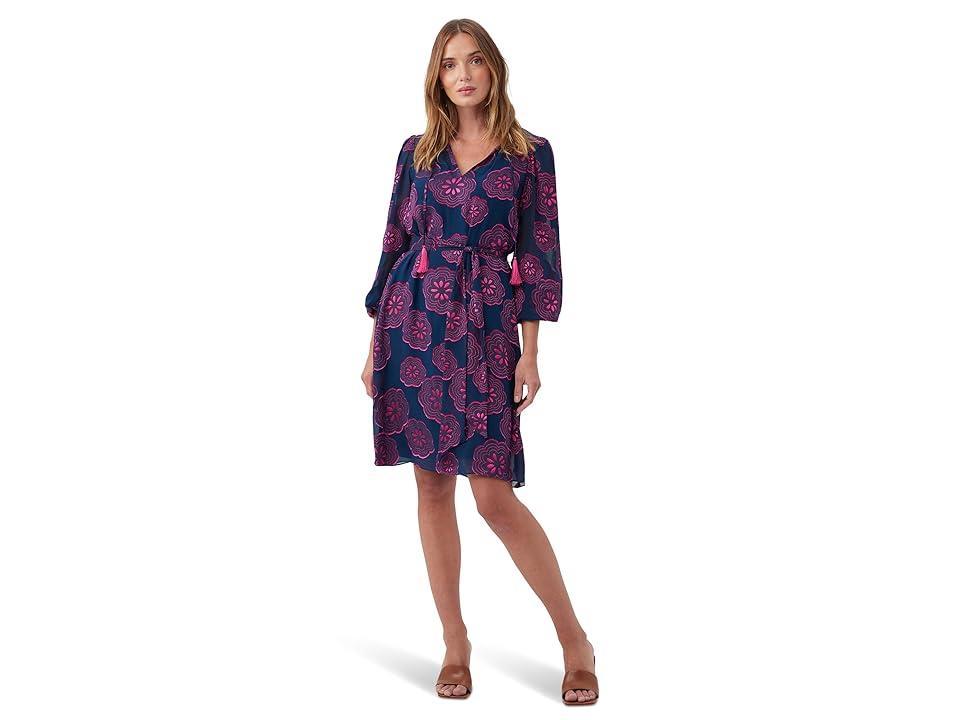 Womens Tribeca Floral Silk-Blend Minidress Product Image