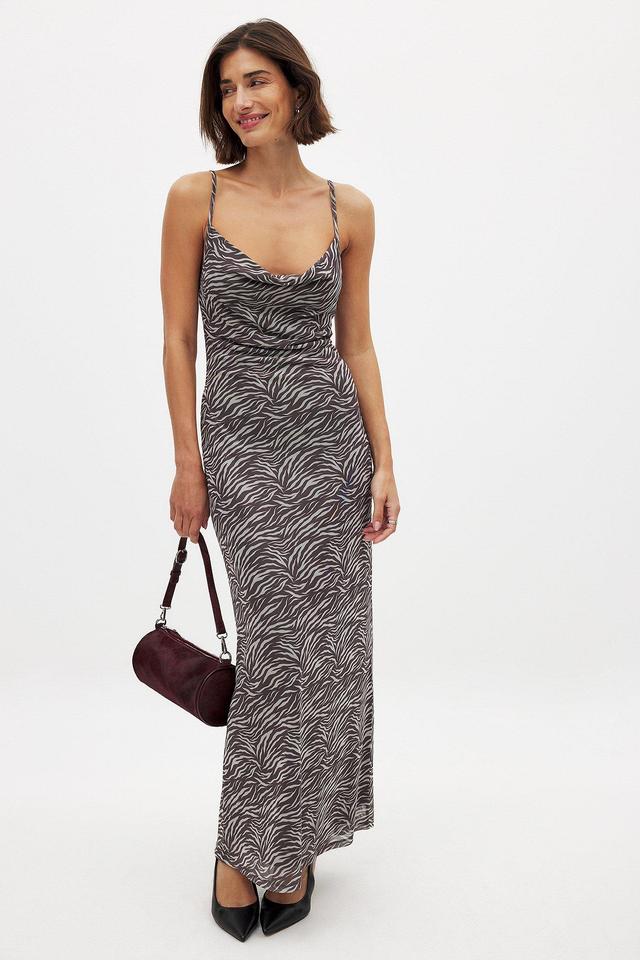 Waterfall Mesh Maxi Dress Product Image