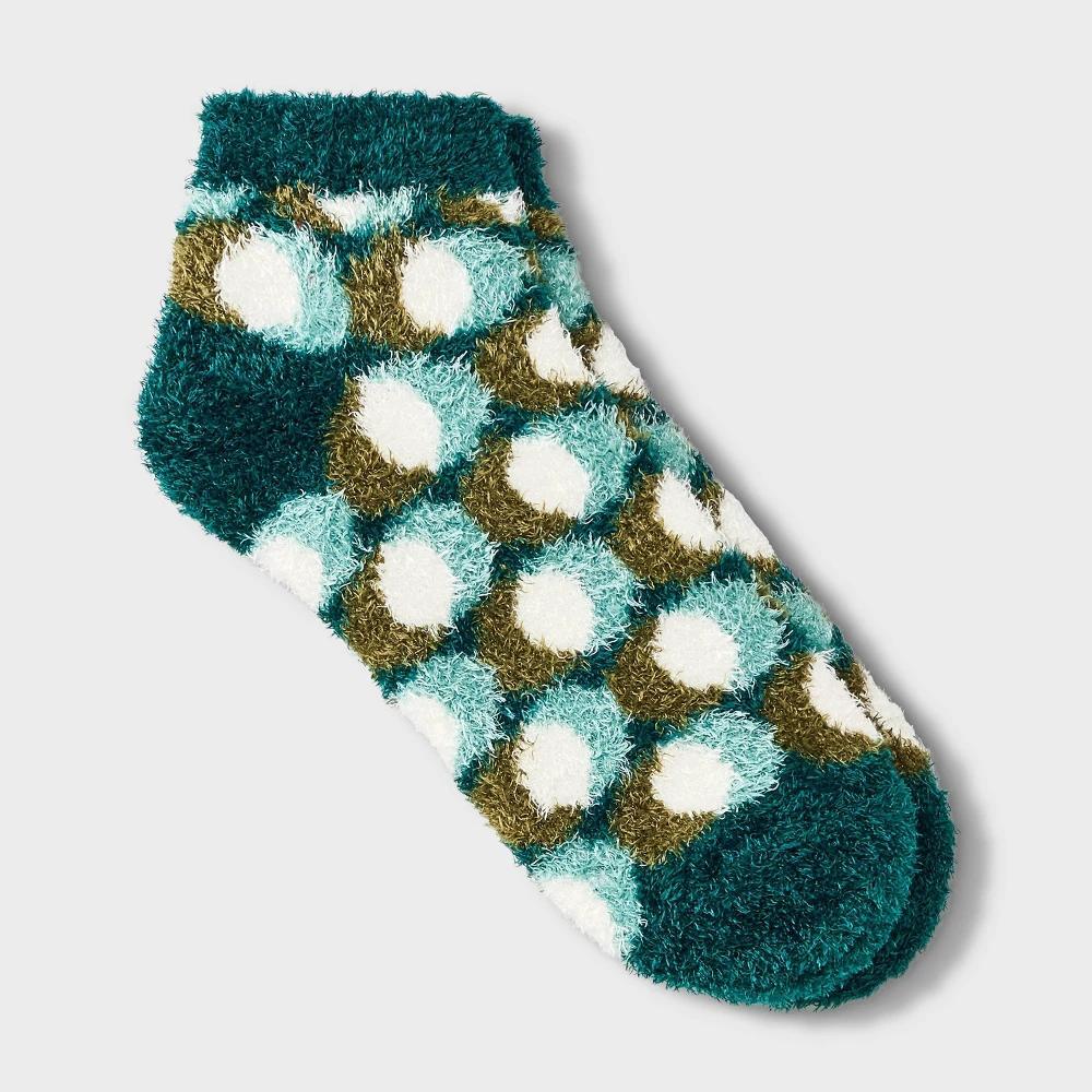 Womens Polka Dot Cozy Low Cut Socks - Auden 4-10 Product Image