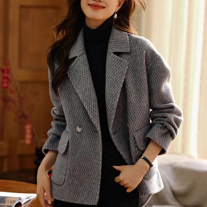 Double Breasted Twill Long Coat Product Image