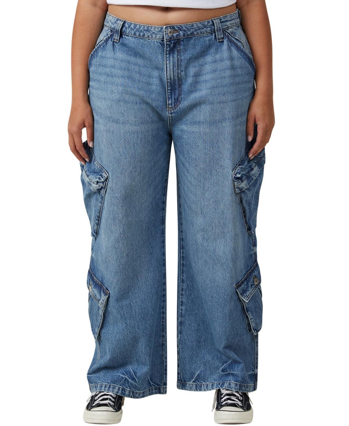 Cotton On Womens Cargo Super Baggy Leg Jeans Product Image