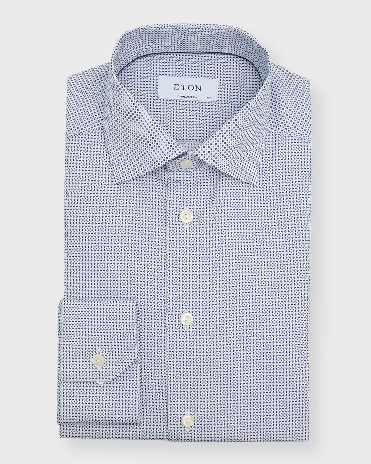 Mens Contemporary-Fit Geometric Shirt Product Image