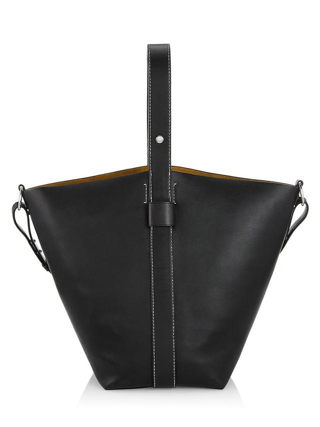 Womens Leather Bucket Bag Product Image