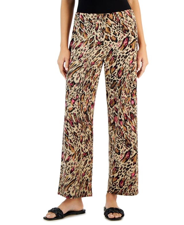 Jm Collection Womens Printed Knit Pull-On Pants, Created for Macys Product Image