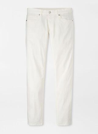 Peter Millar Mens Wayfare Five-Pocket Pant | Color: Almond | Size: 40 Product Image