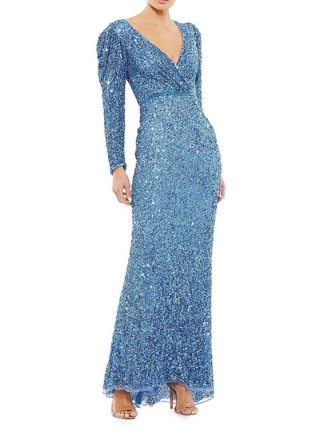 Womens Sequined Sheath Gown Product Image