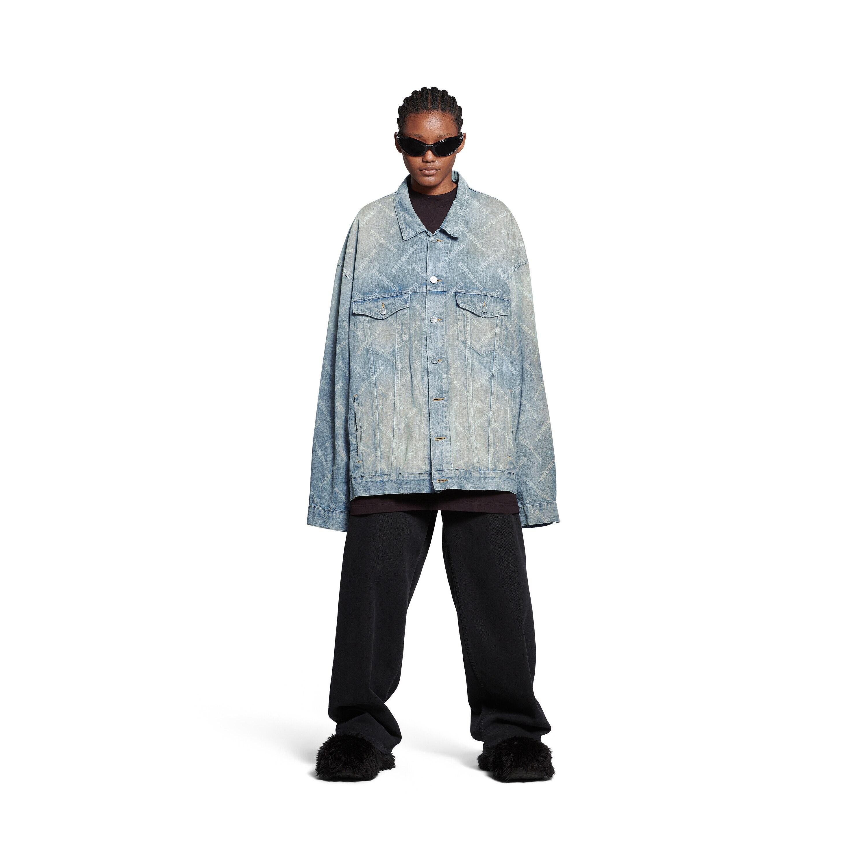 bal diagonal allover oversized jacket Product Image