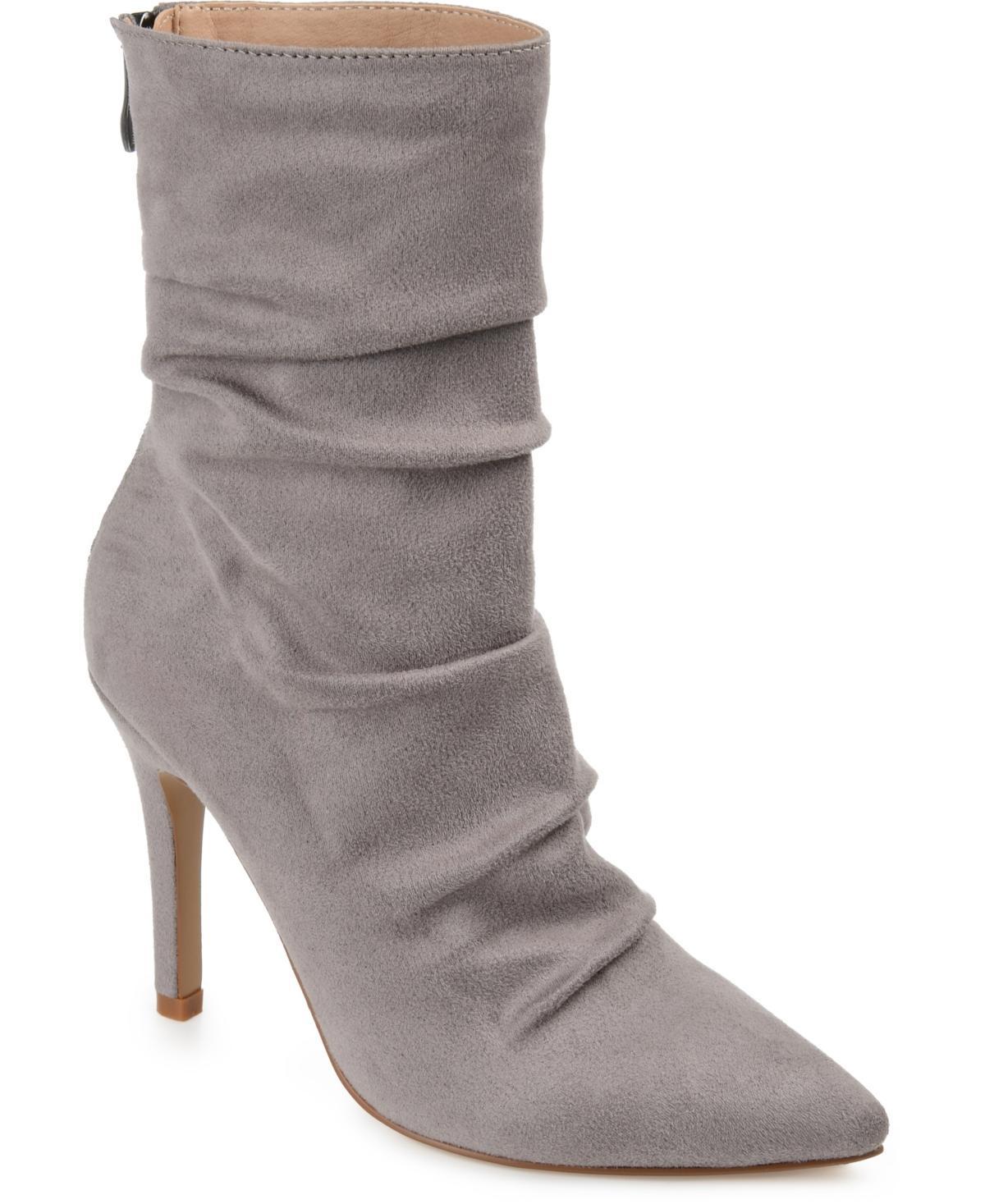 Journee Collection Markie Womens High Heel Ankle Boots Grey Product Image