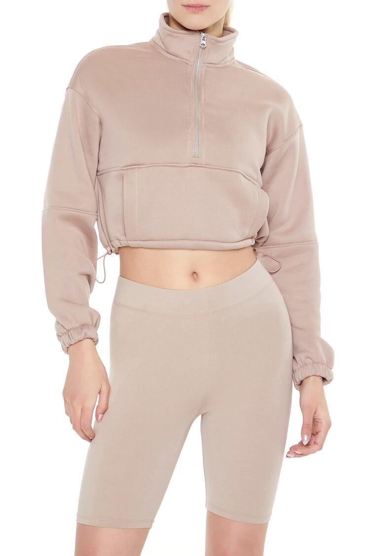 Funnel-Neck Zip-Up Pullover | Forever 21 Product Image