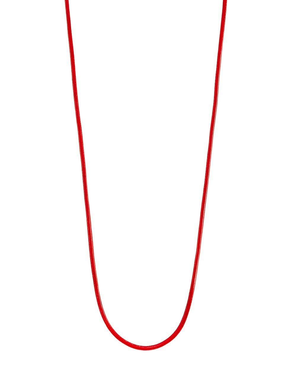 Womens Leather Cord Necklace Product Image