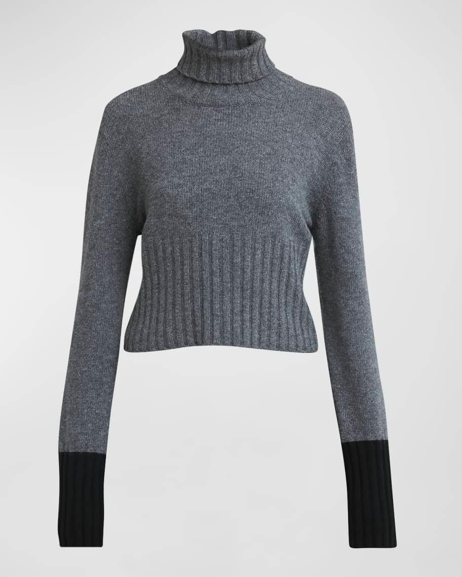 Turtleneck Button Knit Sweater Product Image