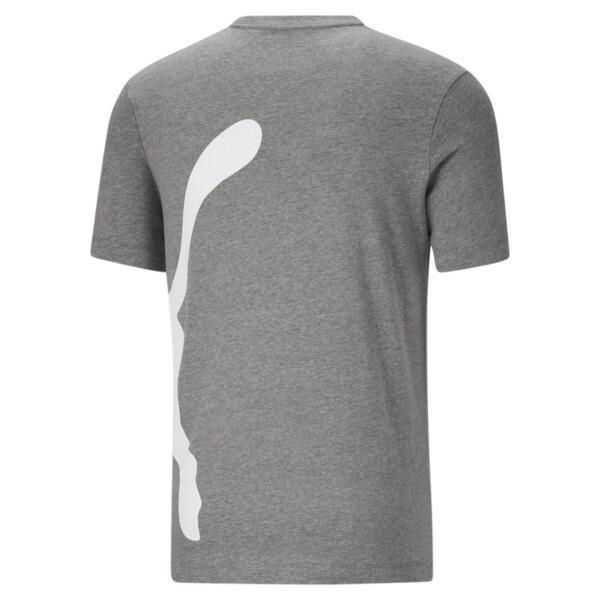 PUMA Oversized Logo Men's T-Shirt in Medium Grey Heather Product Image