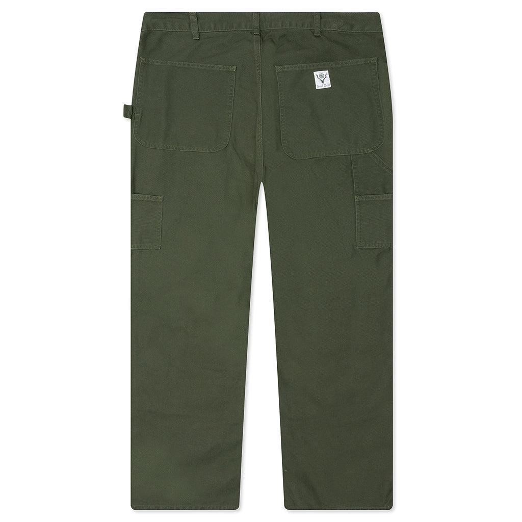 Cotton Canvas Painter Pant - Moss Green Male Product Image