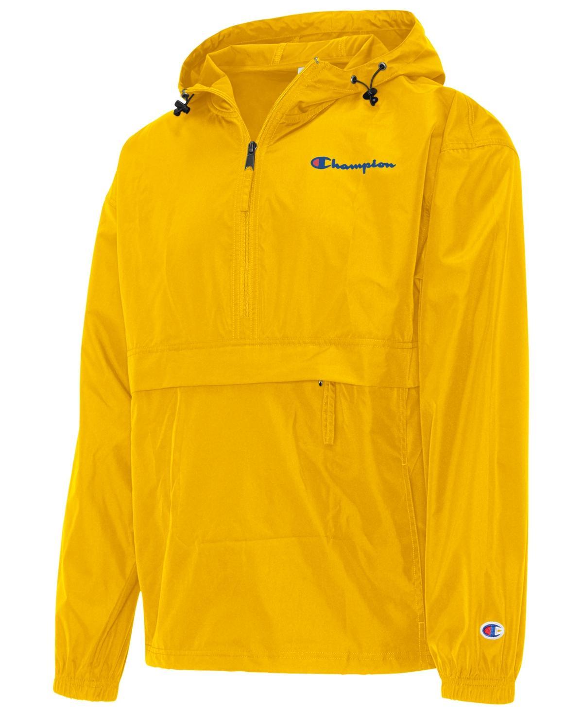 Champion Mens Packable Half-Zip Hooded Water-Resistant Jacket Product Image