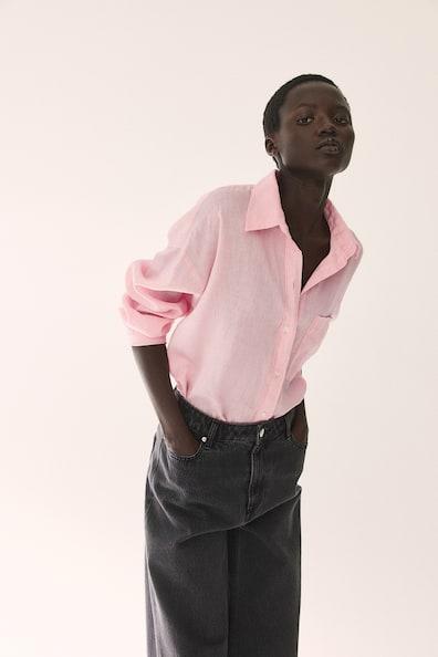 Oversized Linen Shirt Product Image