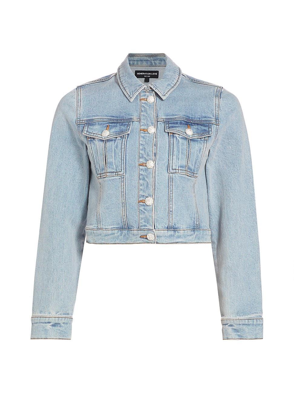 Womens Sunny Stretch Denim Jacket Product Image