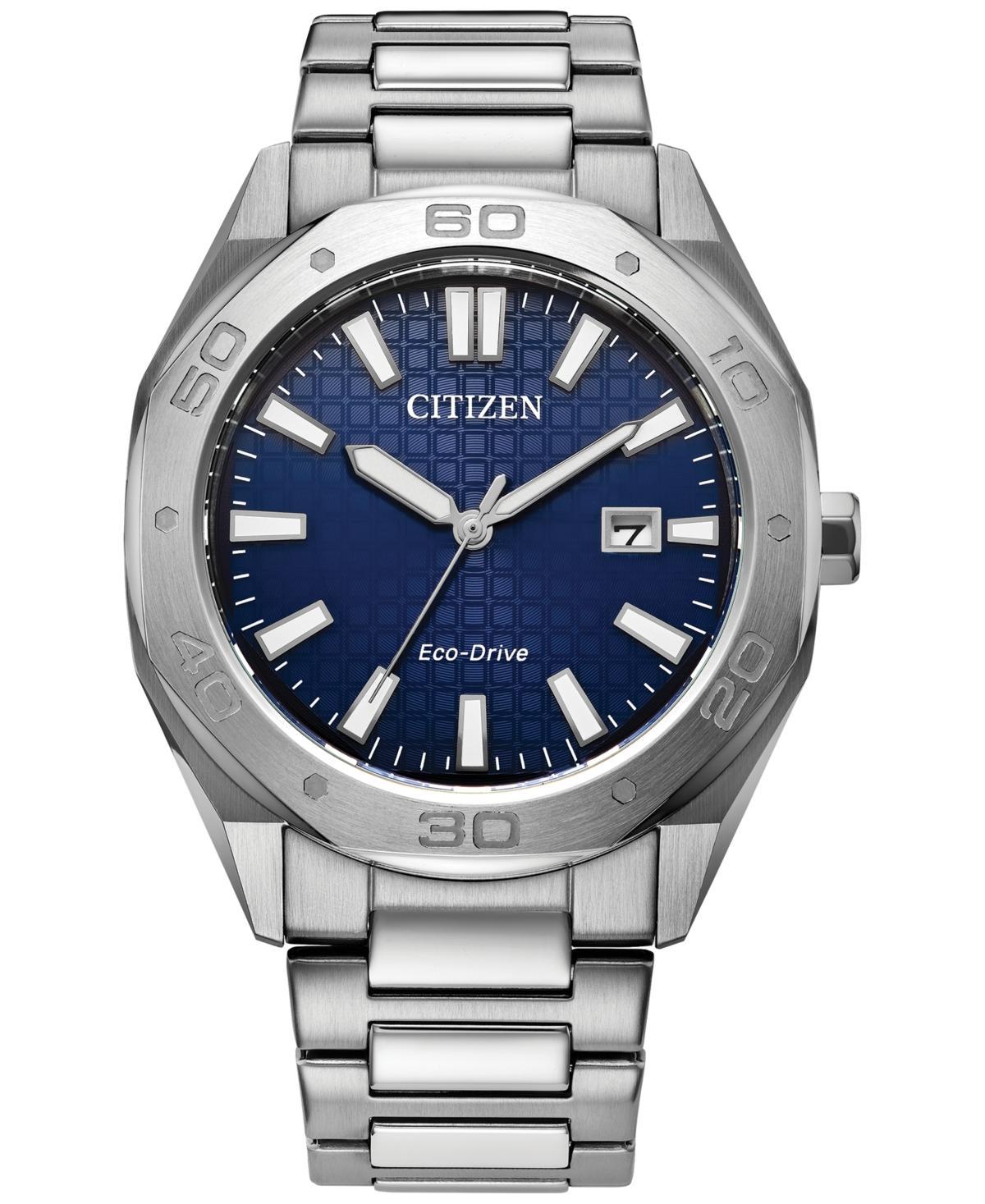 Citizen Eco-Drive Mens Weekender Stainless Steel Bracelet Watch 41mm Product Image