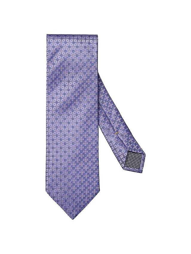 Mens Geometric Print Silk Tie Product Image