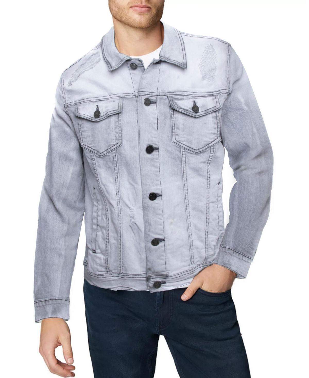 X-Ray Mens Slim Washed Denim Jacket Product Image