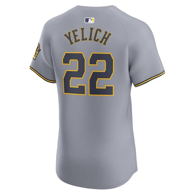 Christian Yelich Milwaukee Brewers Nike Men's Dri-FIT ADV MLB Elite Jersey Product Image