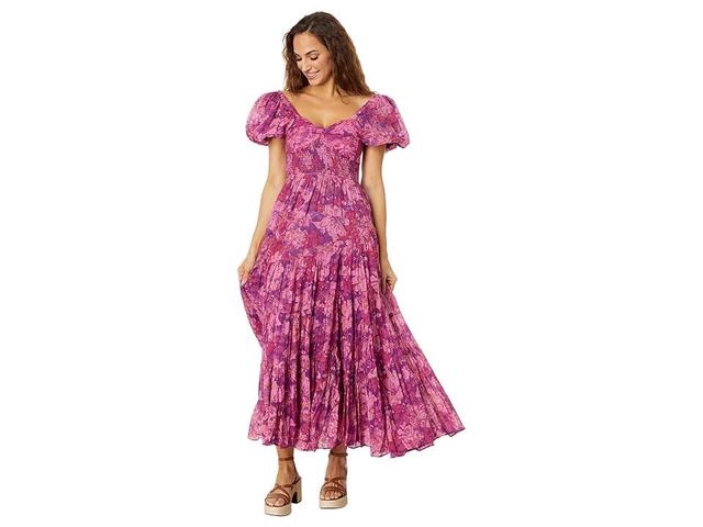 Free People Sundrenched Floral Tiered Maxi Sundress Product Image