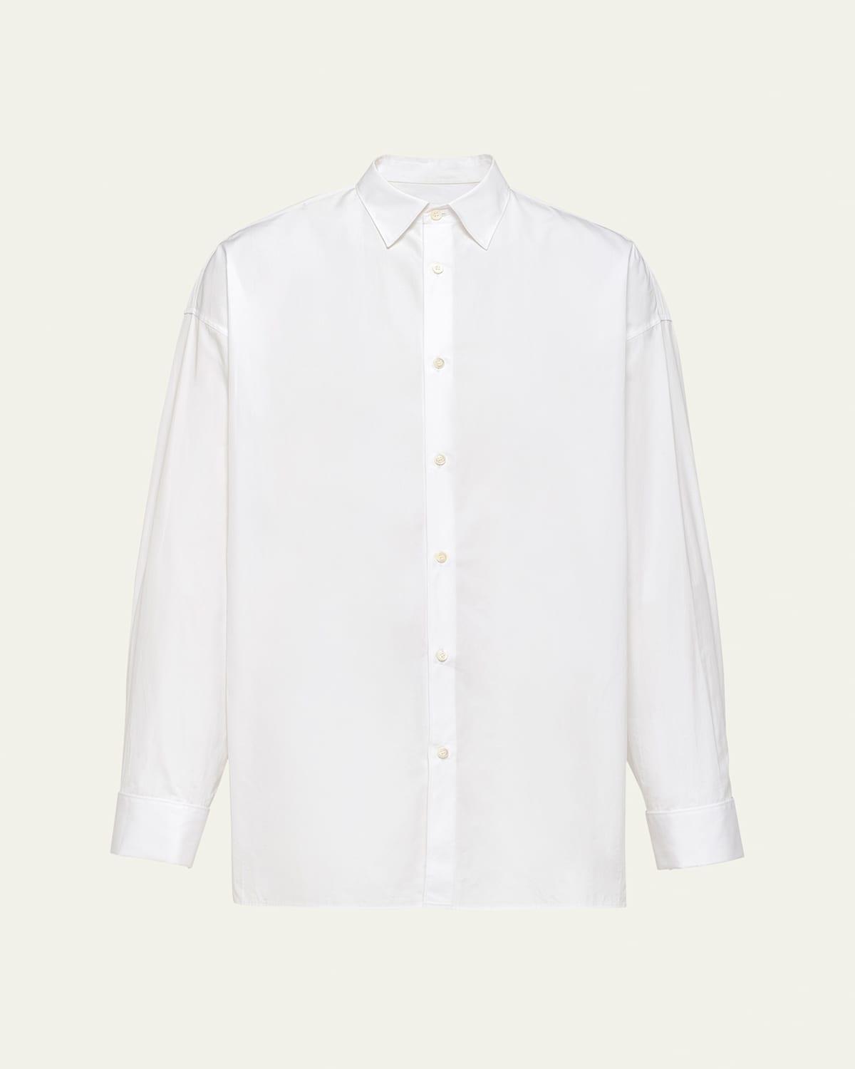 Mens Solid Poplin Sport Shirt Product Image