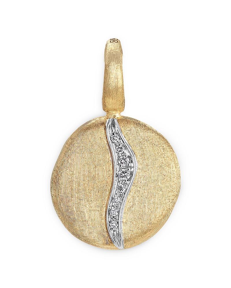 Marco Bicego 18K White & Yellow Gold Jaipur Diamond Disc Pendant Product Image