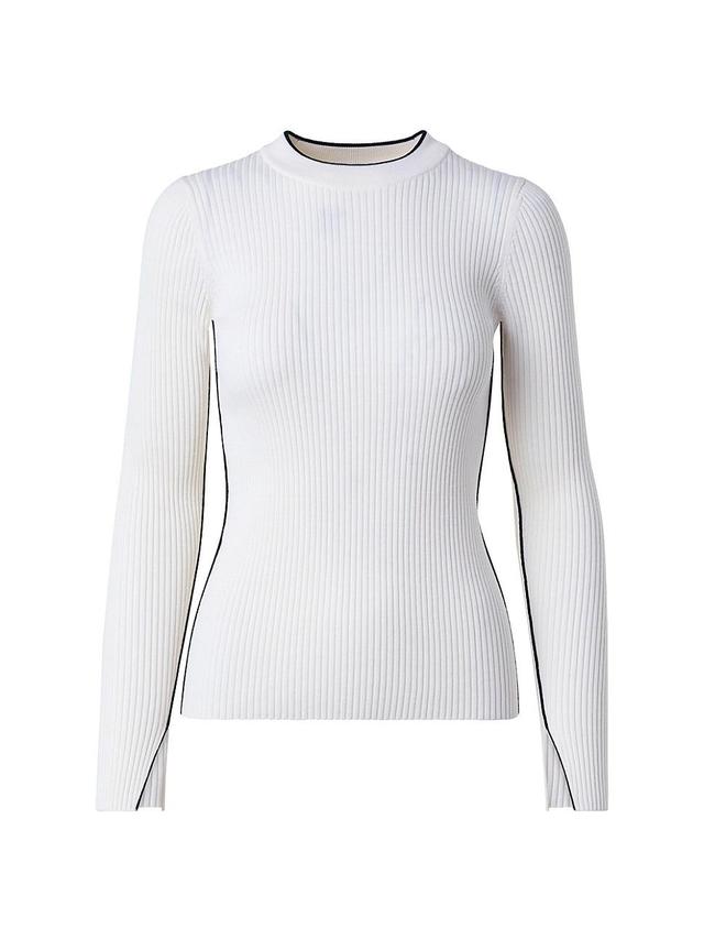 Womens Merino Wool Crewneck Sweater Product Image