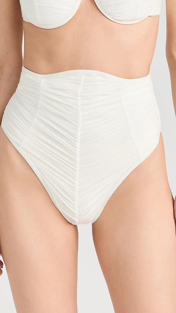 Andrea Iyamah Capa Mesh Bikini Bottoms | Shopbop Product Image