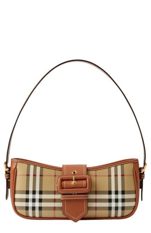 burberry Sling Check Canvas Shoulder Bag Product Image