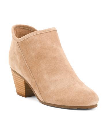 Dalia Suede Block Heel Booties for Women product image