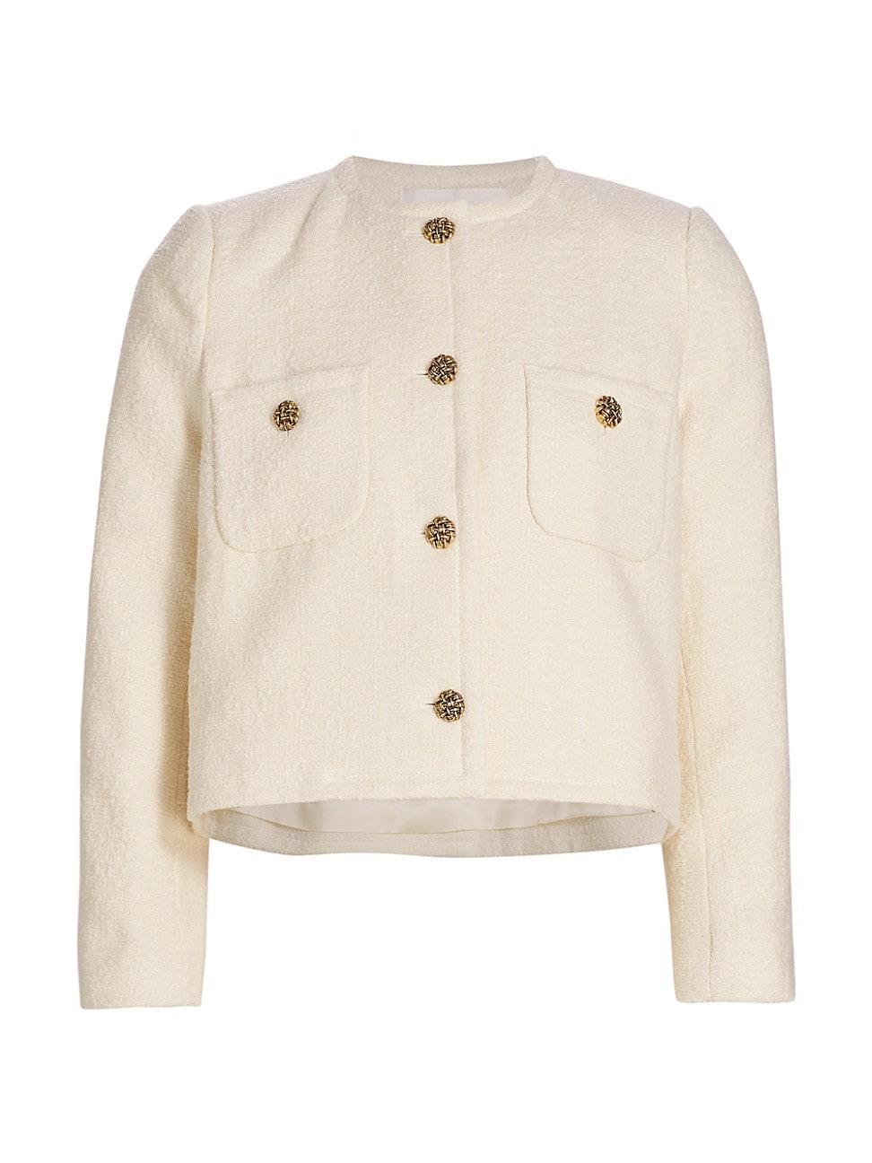 Womens Meredith Tweed Cotton-Blend Jacket Product Image