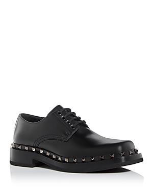 Valentino Garavani Mens Studded Square Toe Oxfords Product Image