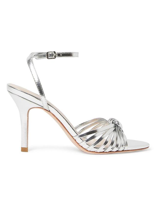 Womens Ada 90MM Knotted Metallic Leather Sandals Product Image