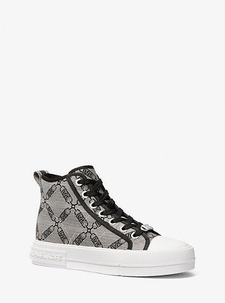 Evy Empire Logo Jacquard High-Top Sneaker Product Image