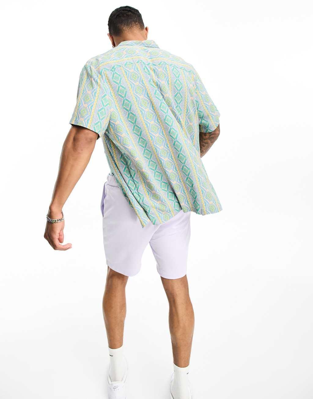 ASOS DESIGN relaxed shirt in vintage inspired print Product Image