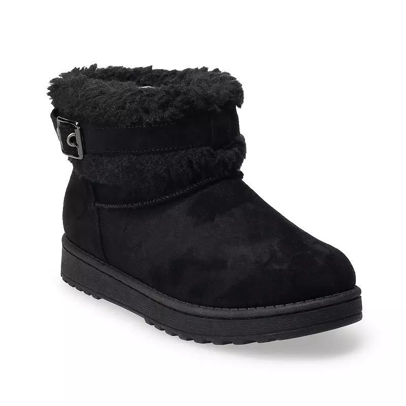 SO Belted Cozy Womens Boots Product Image