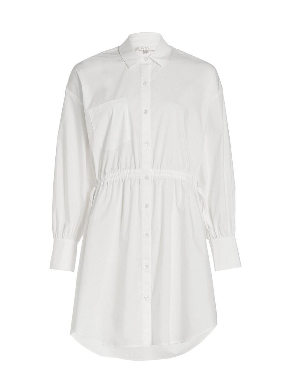 Womens Heather Cotton Shirtdress Product Image