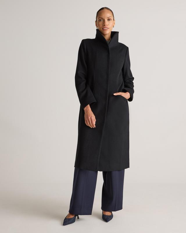 Italian Wool Long Cocoon Coat Product Image