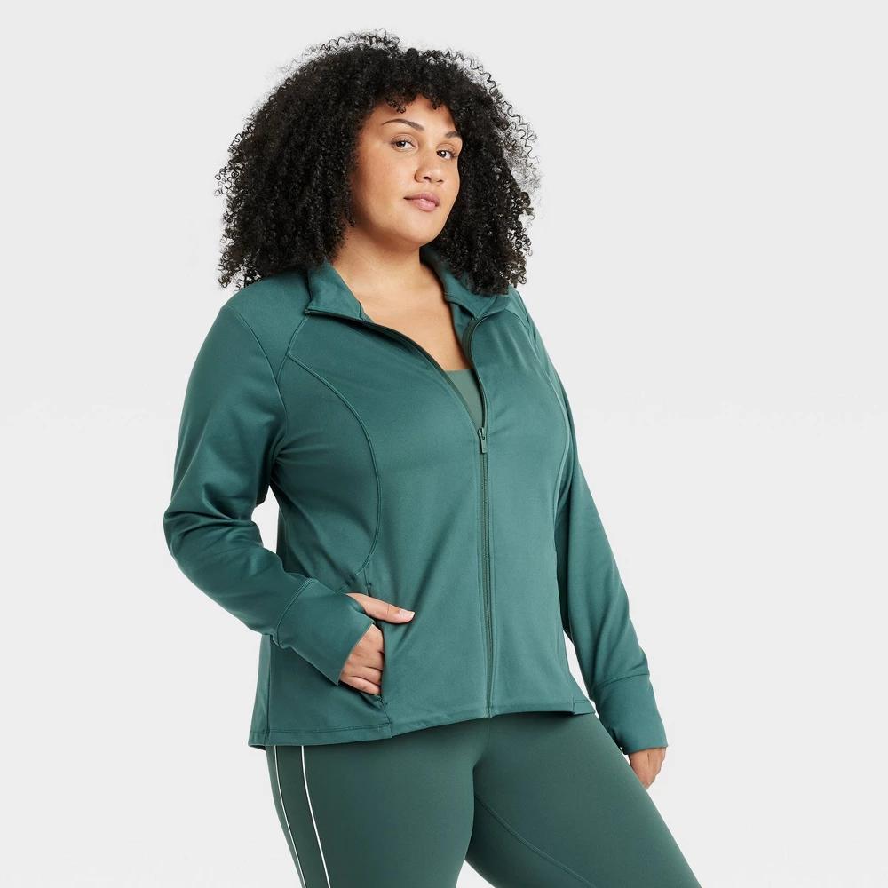 Womens Full Zip Jacket - All In Motion 1X Product Image