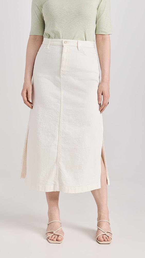 7 For All Mankind Midi Denim Skirt | Shopbop Product Image