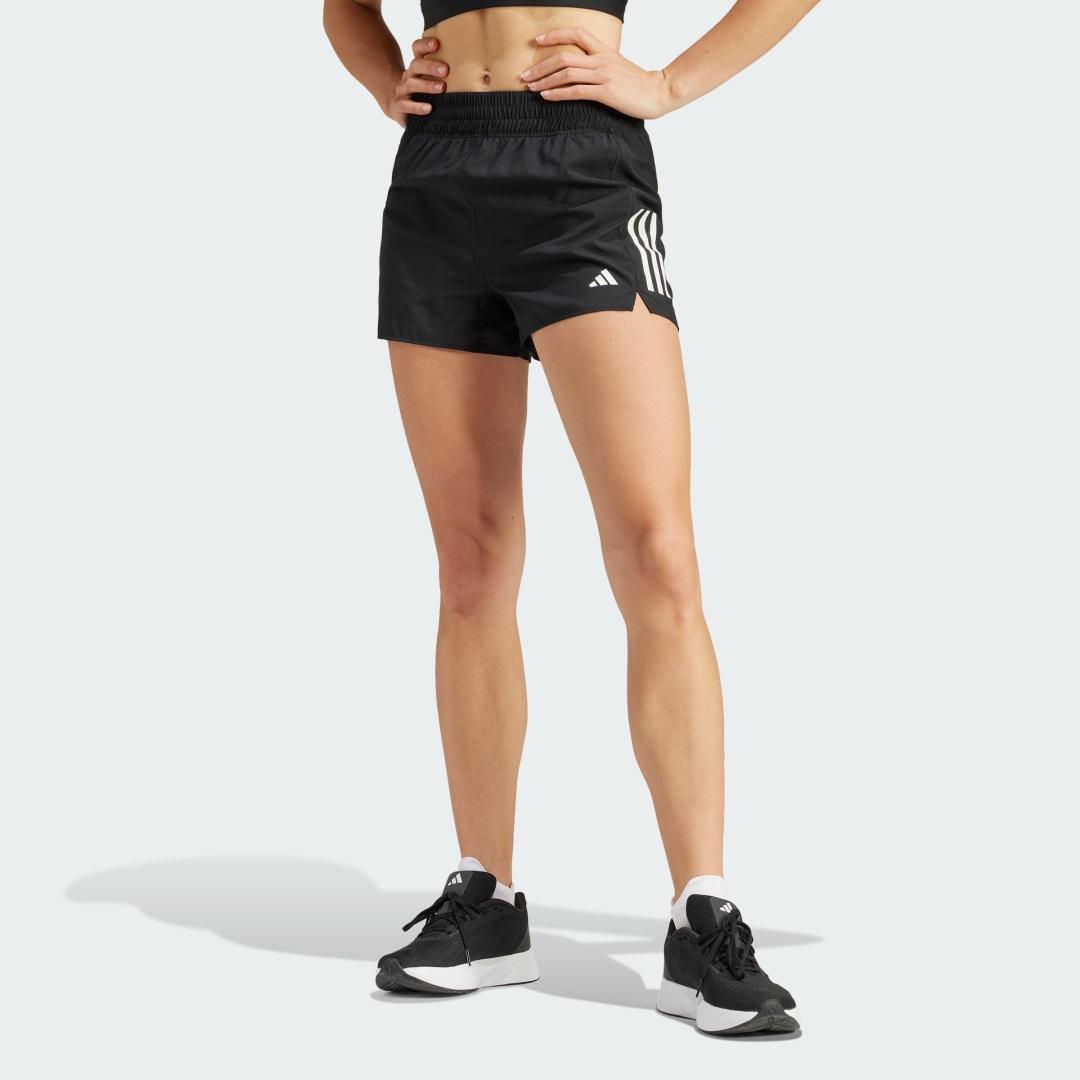 adidas Own the Run Shorts Preloved Fig XS 4 Womens Product Image